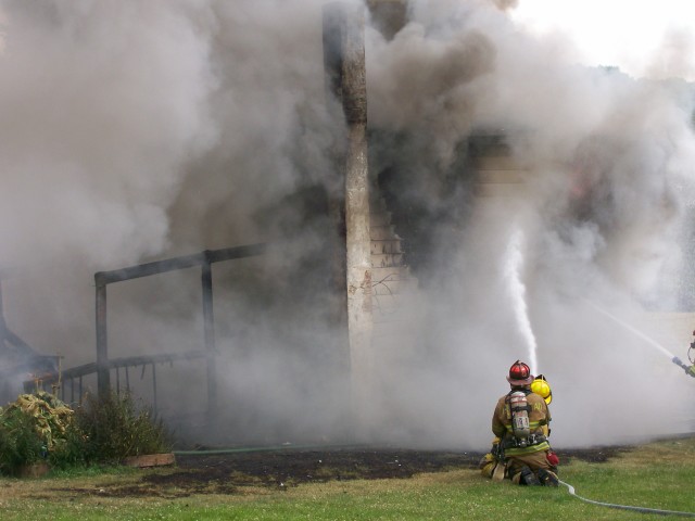 Local Alarm 2-15, house fire, fully involved, 07-03-2007